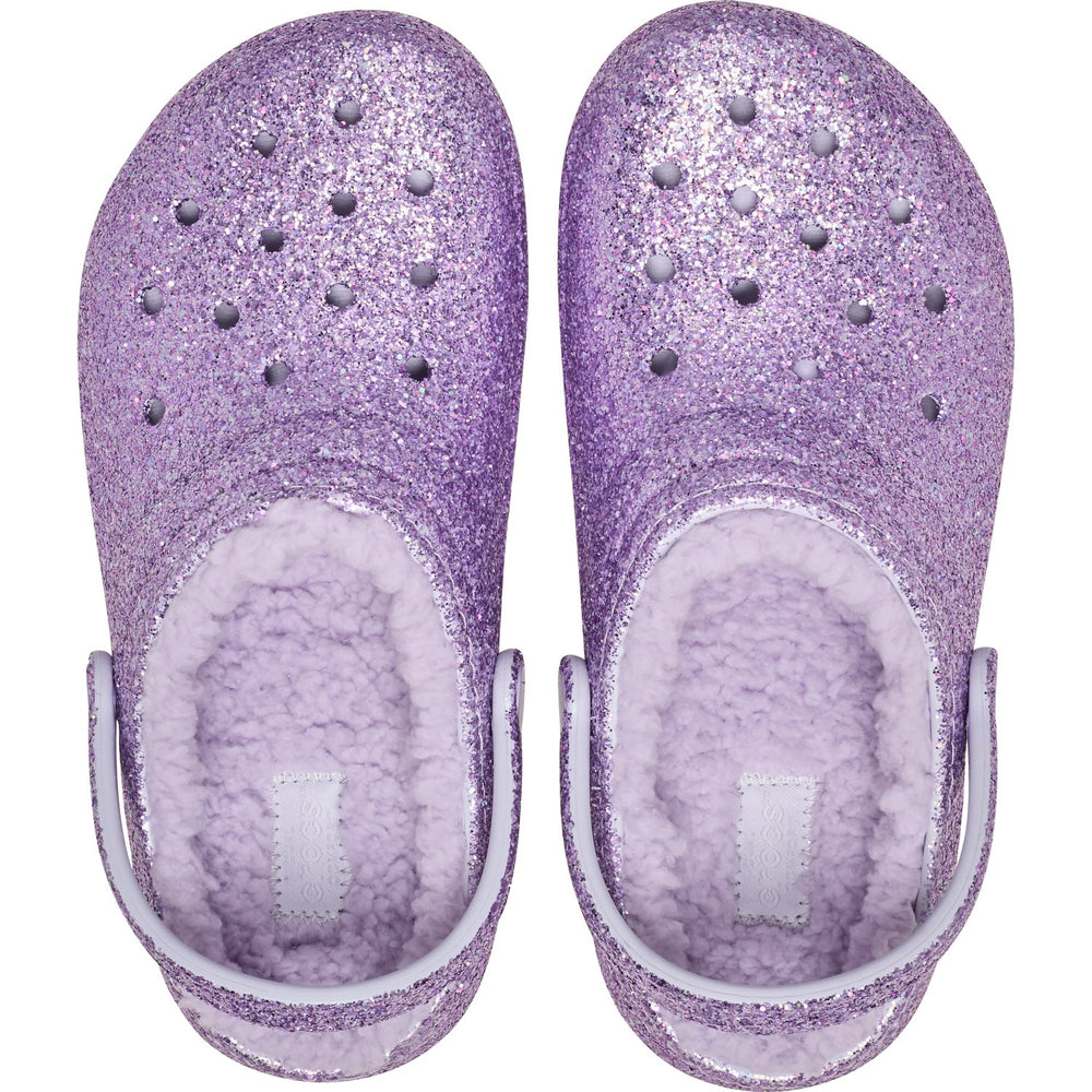 Køb Crocs Purple Moon Classic Lined Chunky Glitter