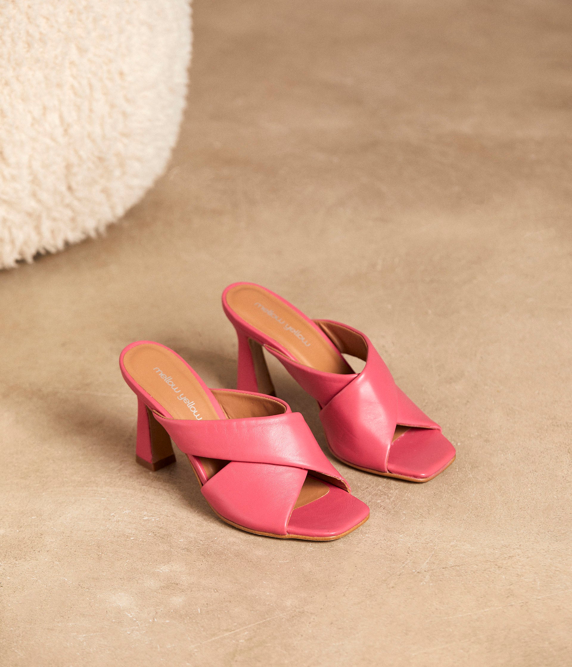 Mules fuchsia Laeticia
