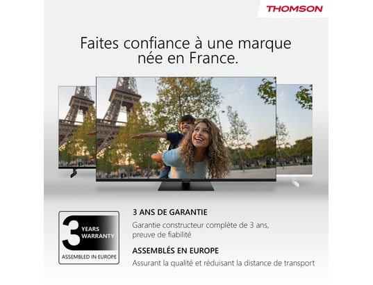THOMSON - TV LED 60 cm 24HG2S14CW - Google TV - 12Volt - Blanc