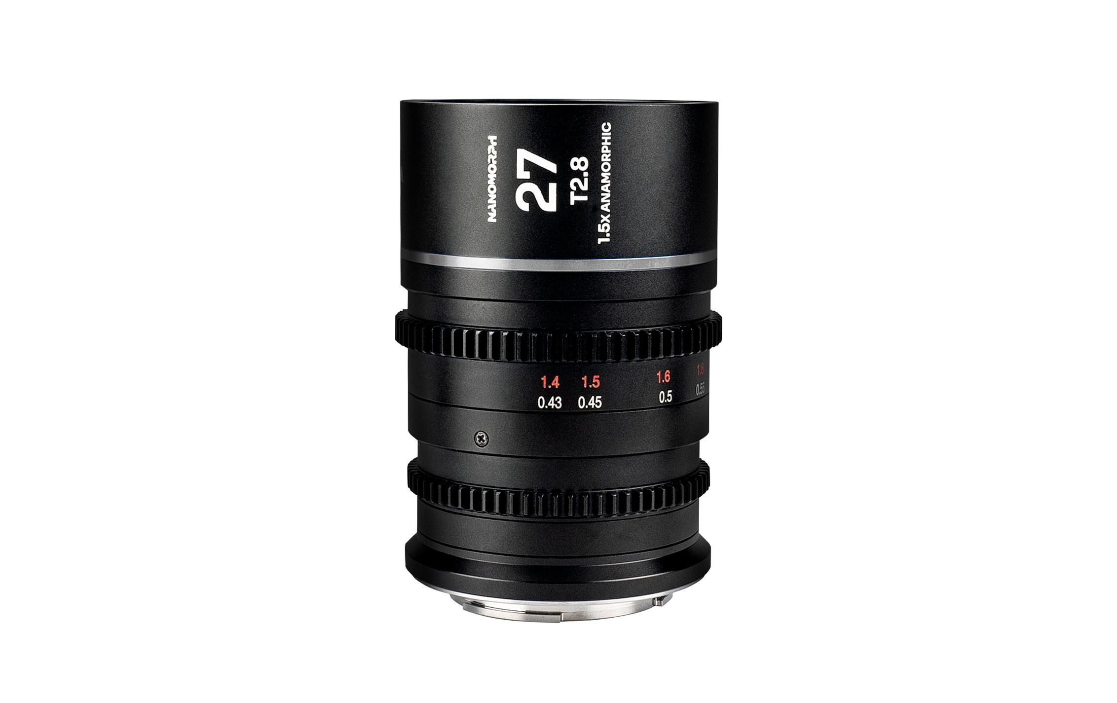 Festbrennweite Nano 1.5X 27 mm T/2.8 (Silver) – DJI DL<br>Ultra kleines anamorphotisches Objektiv für Super35-Sensoren