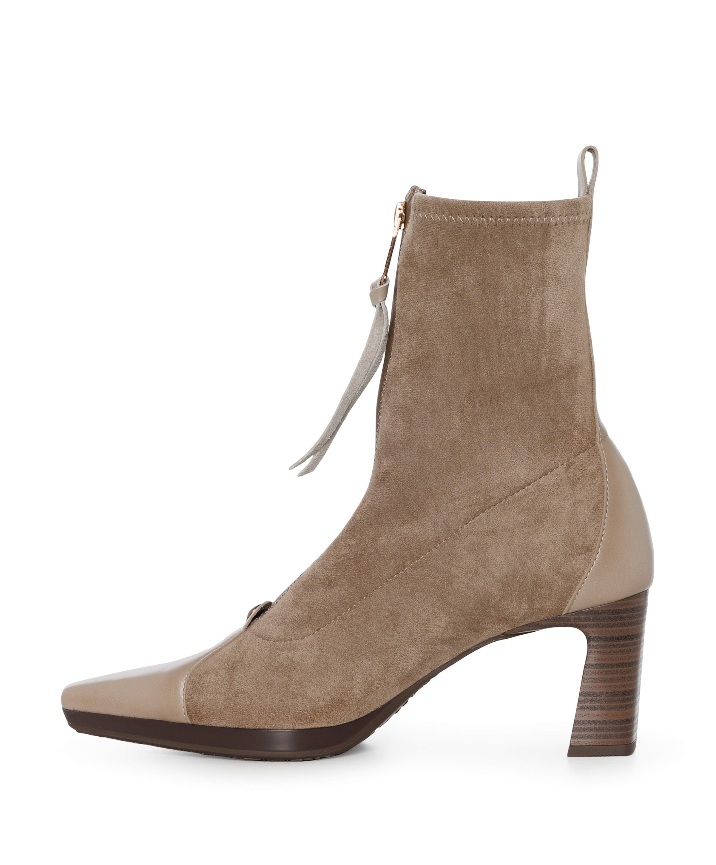 Hispanitas dames enkellaarzen beige