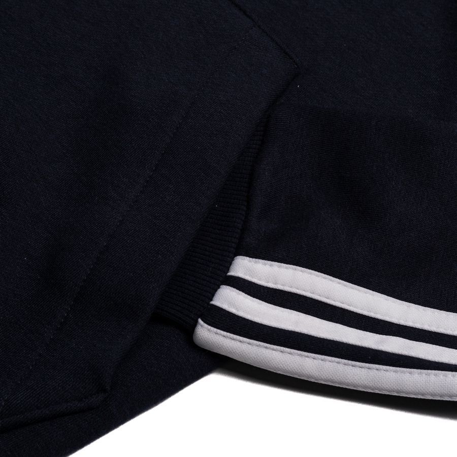 adidas Sweat à Capuche 3-Stripes Essentials - Bleu Marine/Blanc