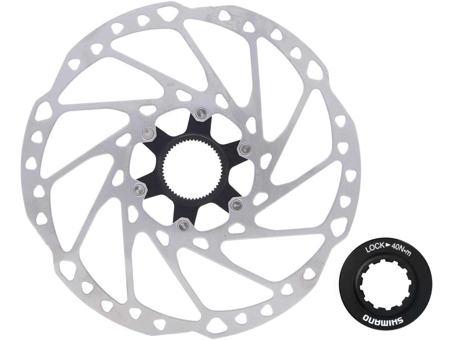 Shimano Deore RT64 Centerlock Bremseskive, 203mm
