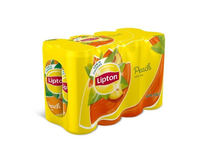Lipton Ice Tea Eistee Peach 8 x 0.33 l Erfrischendes Teegetränk mit Pfirsicharoma