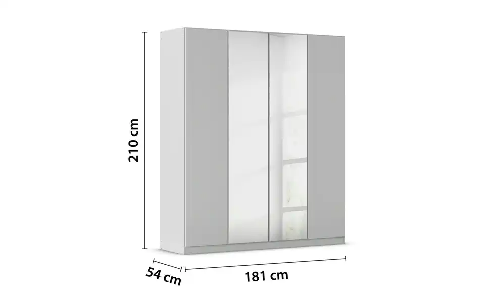 Falttürenschrank 181 cm 4 Stück