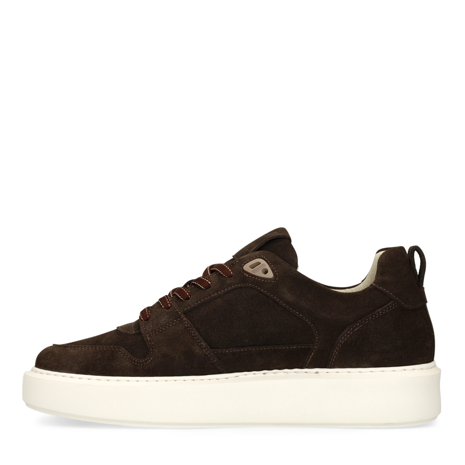 Bruine suède sneakers