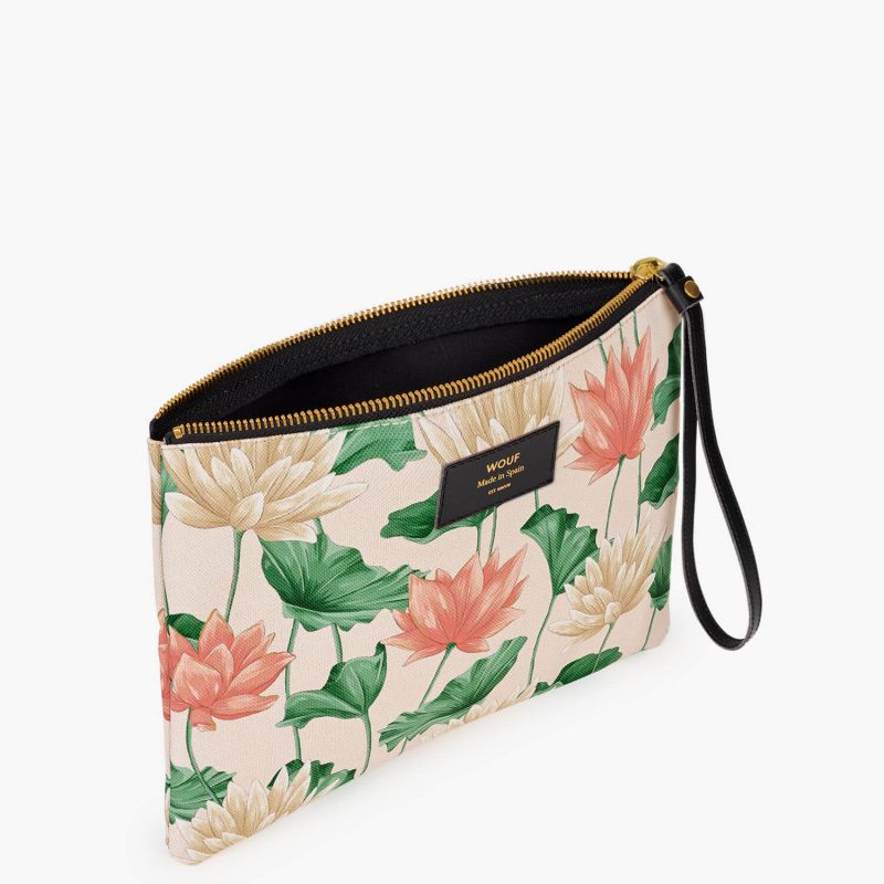 Pochette large XL 28 cm Lotus