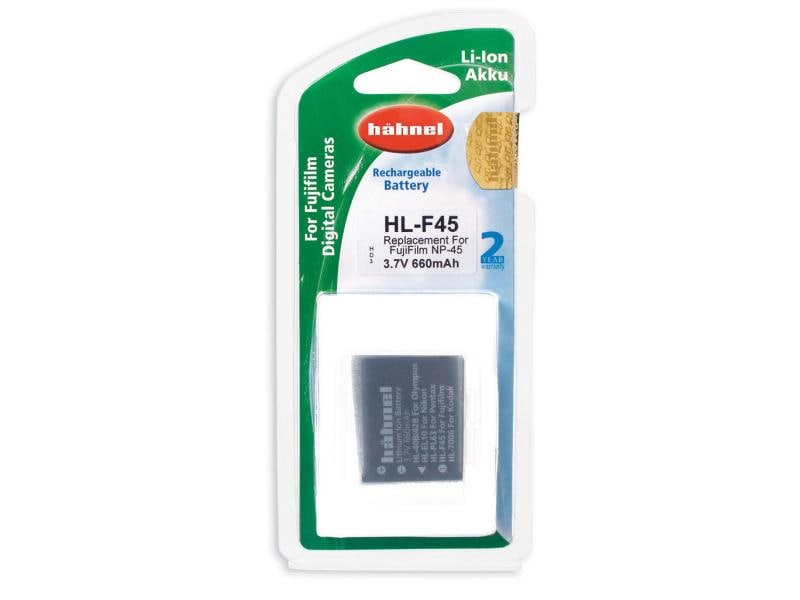 Hähnel Digitalkamera-Akku HL-F45 Für Fujifilm Digitalkameras Kapazität 720 mAh, 3.7 V, 2.7 Wh Ersatz für NP-45