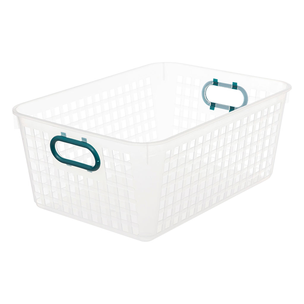 Panier rectangulaire haut en plastique 25.5x14.3x25.5cm