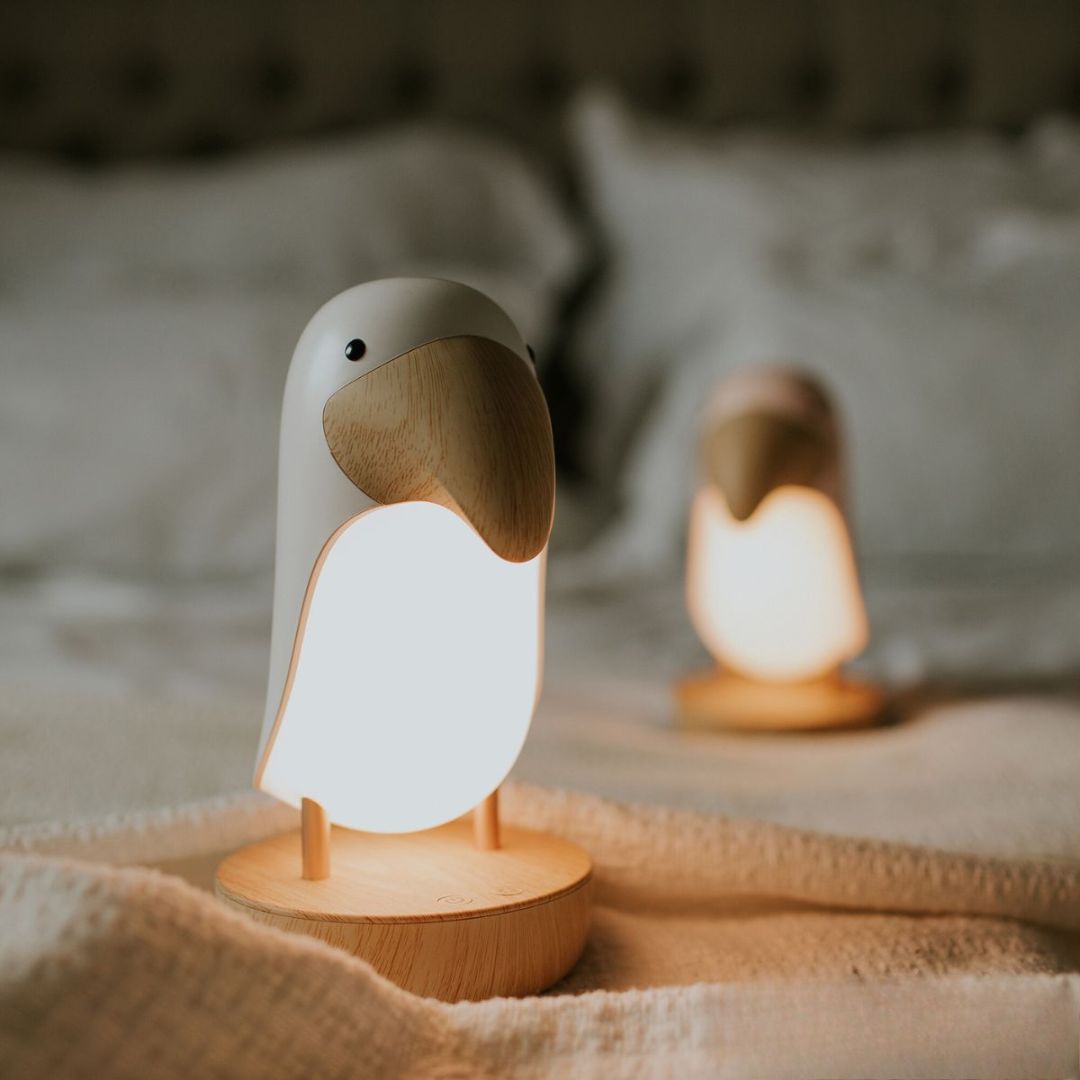 Mary's nachtlampje met bluetooth speaker toucan - wit