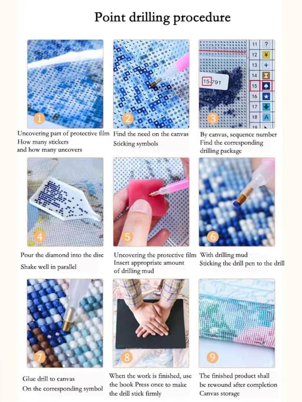 Diamond Painting / DIY 5D Diamantmaling - 30x40cm - Snømann Jul