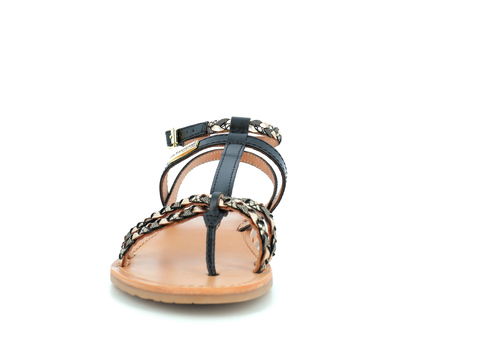 Les tropeziennes-HILITRES Cuir Noir Or