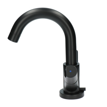 Aqualino wastafelkraan Fortore 2-knops met waste Zwart