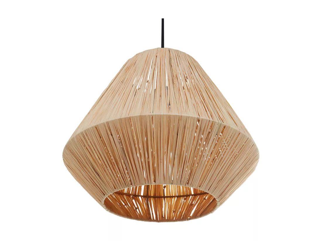 Lampe suspension DAMIT Osier Naturel