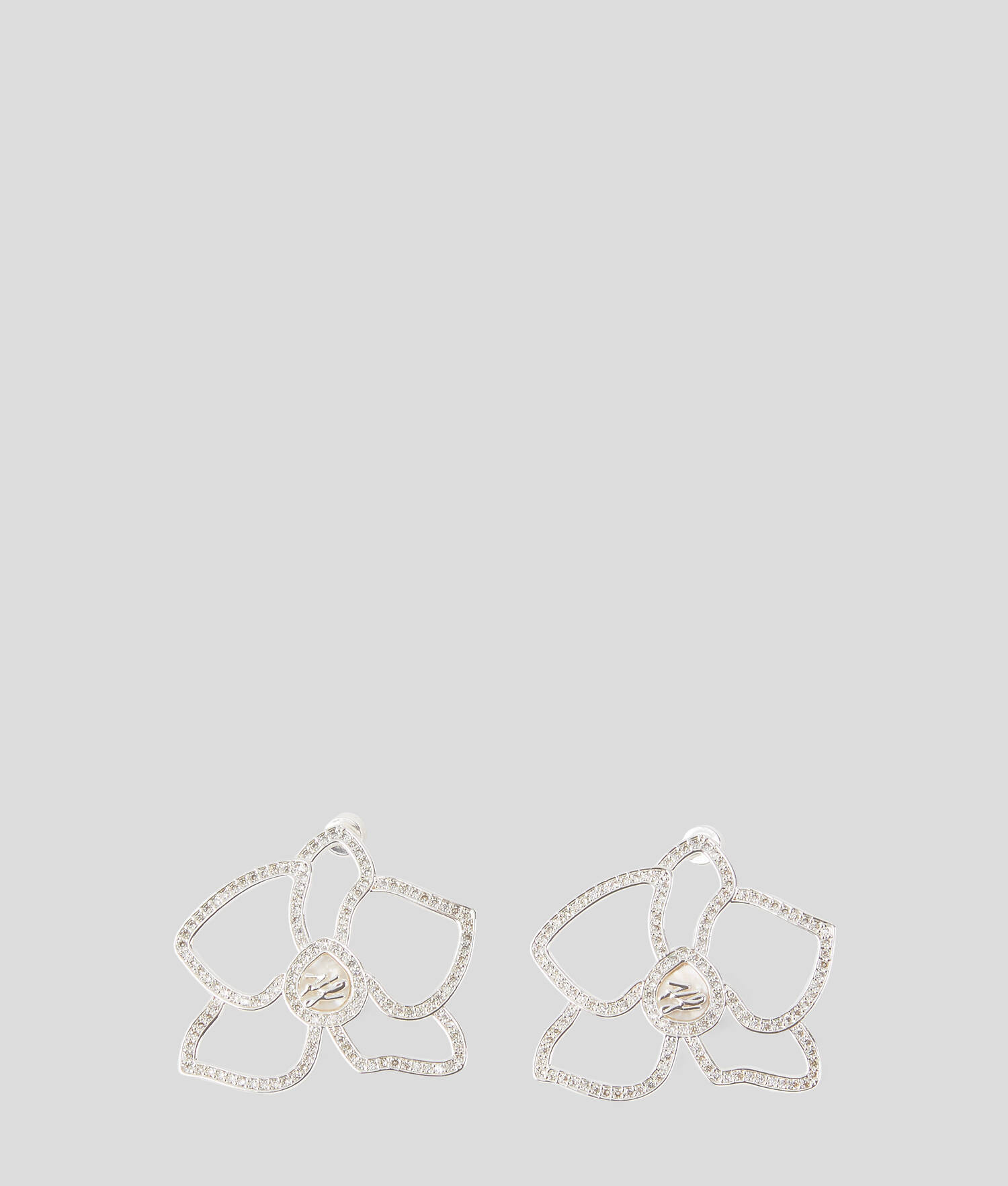 BOUCLES D'OREILLES FLEUR K/AUTOGRAPH - Argent