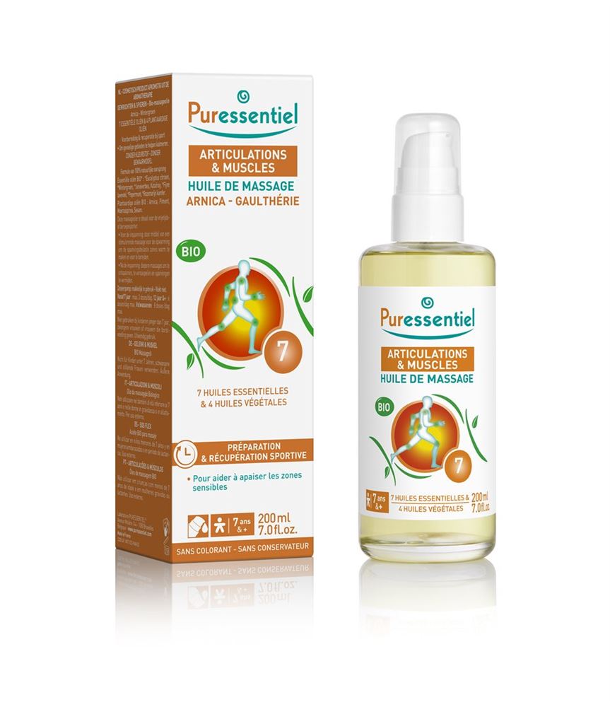 Puressentiel Massageöl Muskelanstrengung Öl Arnika-Wintergrün Bio Fl 200 ml
