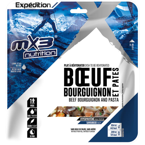 Repas lyophilisé MX3 BOEUF BOURGUIGNON & PÂTES