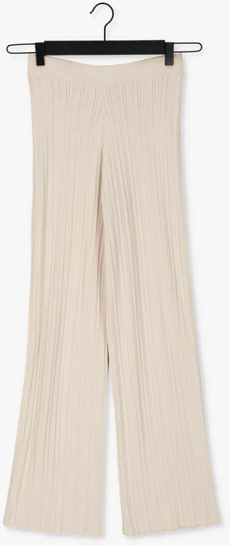 ANOTHER LABEL zand another label flared broek aurelie knitted pants