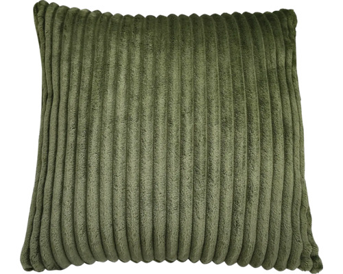 Decoratief corduroy kussen, groen, 45x45 cm