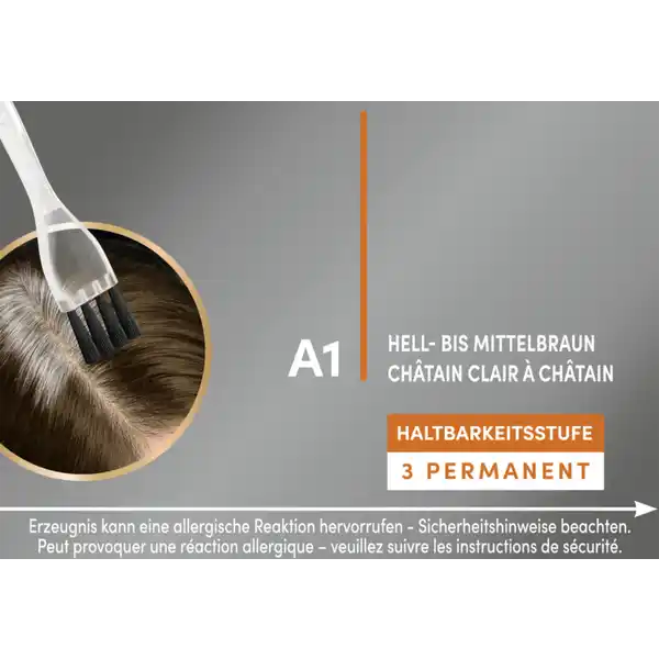 Ansatzset A1 Hell-bis Mittelbraun