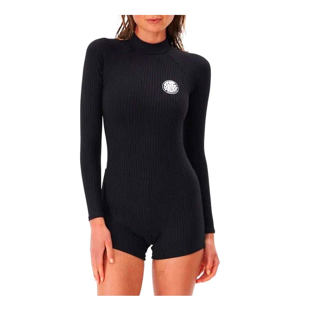 Rip Curl PREMIUM SURF BOYLEG BZ - Combinaison shorty 1 mm Femme black