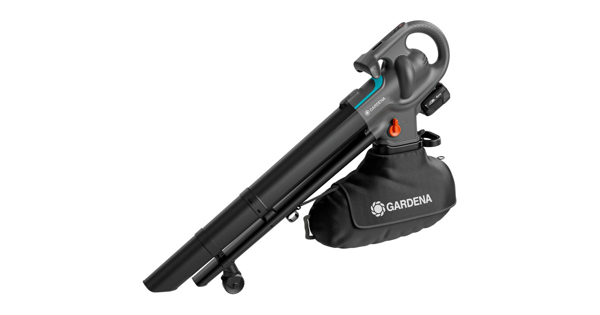 GARDENAStofzuiger/-blazer PowerJet Collect bladzuiger / bladblazer  (Grijs/zwart, 18V P4A-accu en oplader inbegrepen)