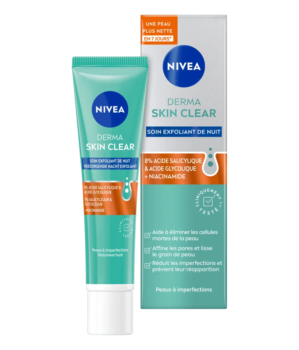 NIVEA SOIN EXFOLIANT DE NUIT DERMA SKIN CLEAR 40 ML