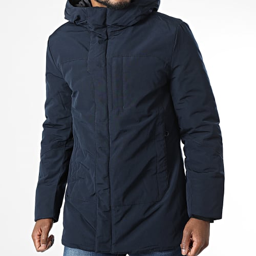 Parka Capuche Bleu Marine
