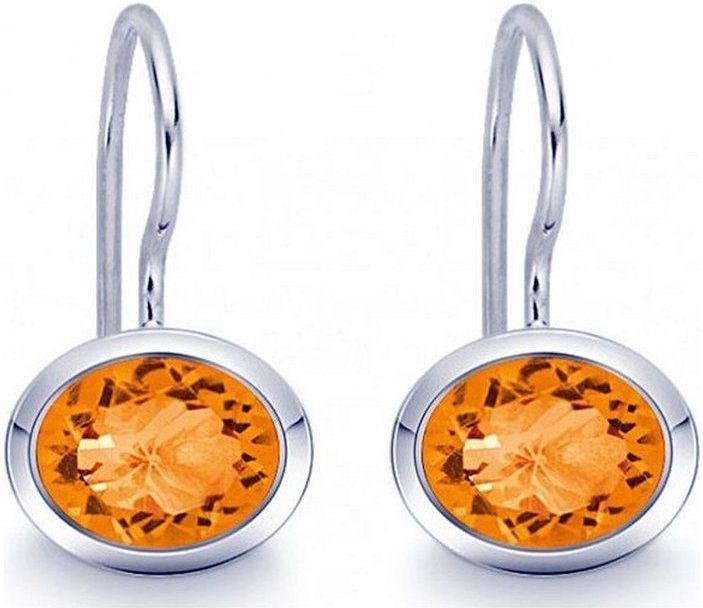 Quinn - Oorbellen - Zilver - Citrien - 035811911
