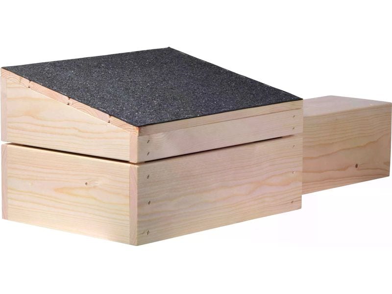 dobar Igelhaus mit Eingang, 74.5 x 29 x 24 cm, Schwarz Igelhaus Bausatz mit extra langem Eingang und Bitumendach