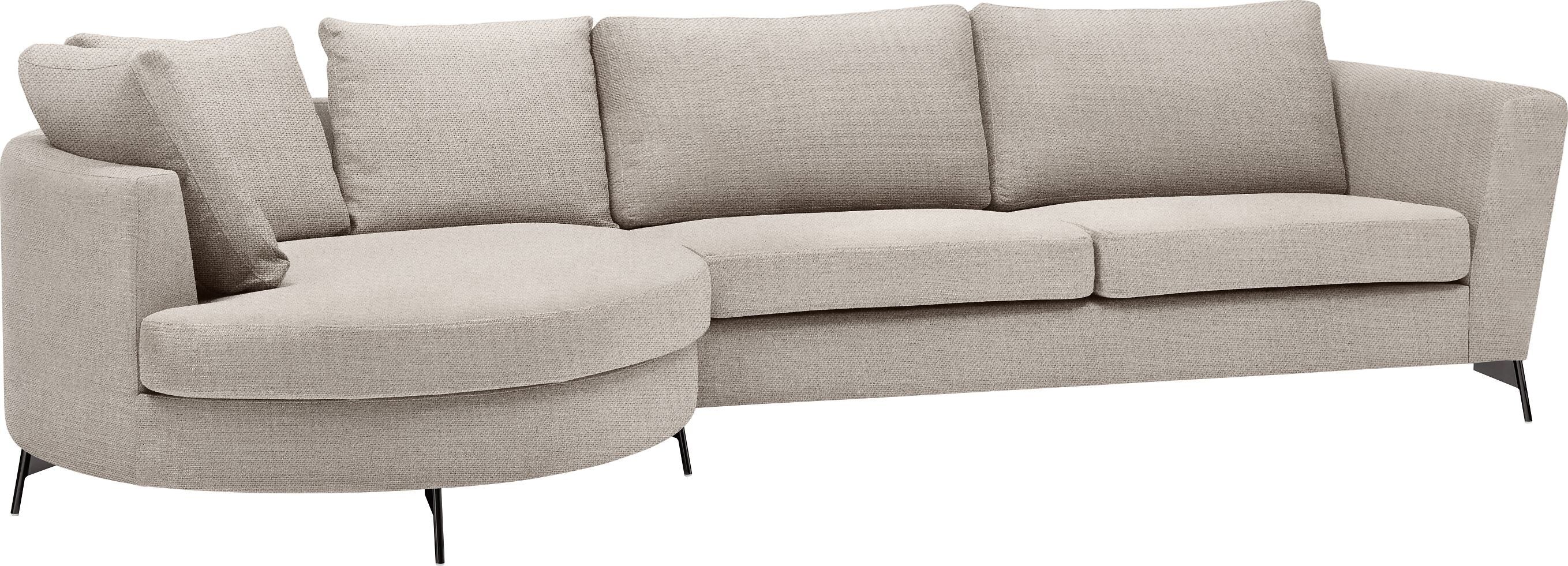 DIENER Ecksofa - Beige / B: 309.0 cm x T: 148.0 cm x H: 81.0 cm