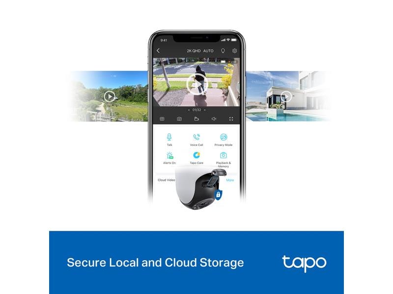 TP-Link Netzwerkkamera Tapo C520WS Schwenk-/Neige-Sicherheits-Wi-Fi-Kamera für den Aussenbereich