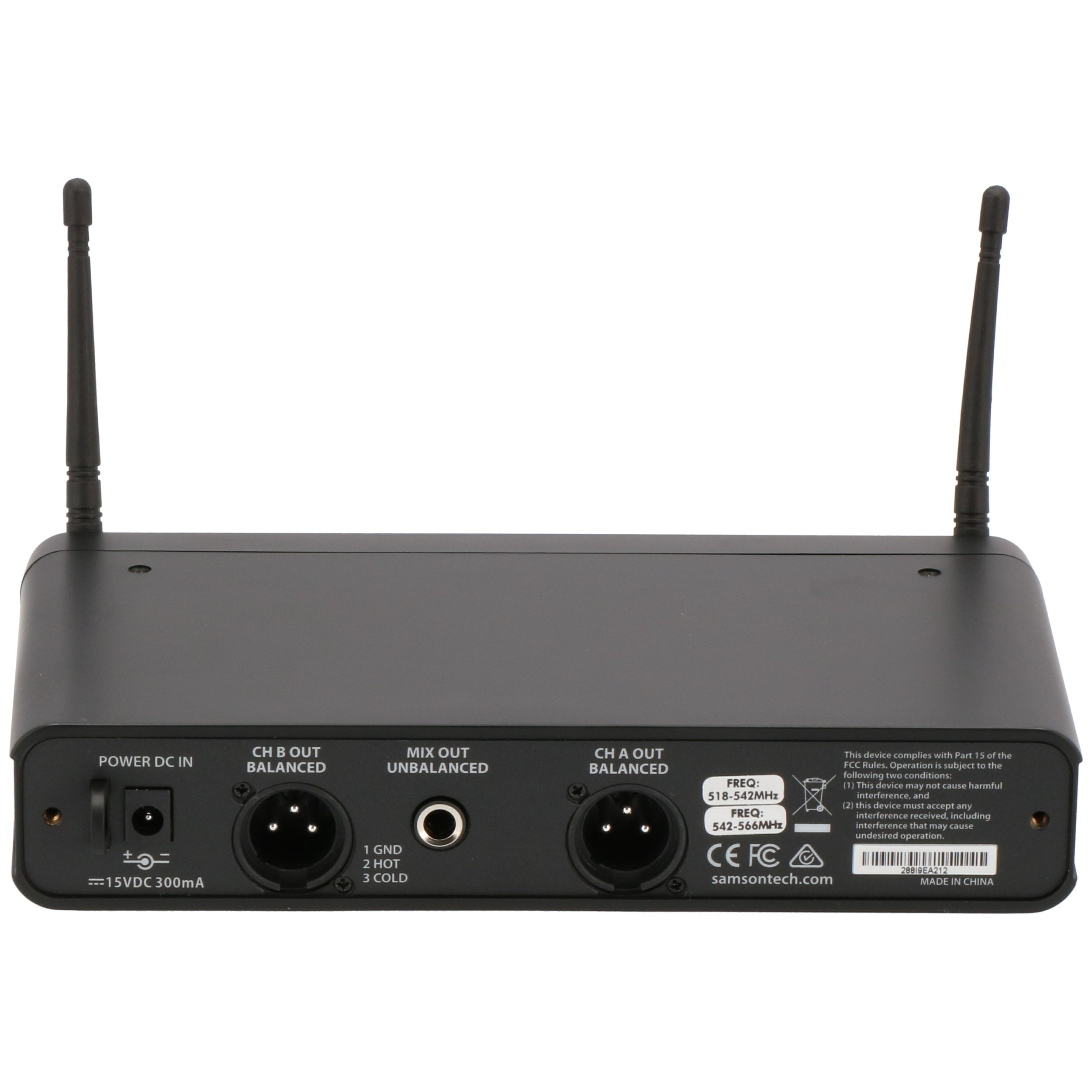 Samson CR288 All-in-One System (I: 518-566 MHz) draadloos