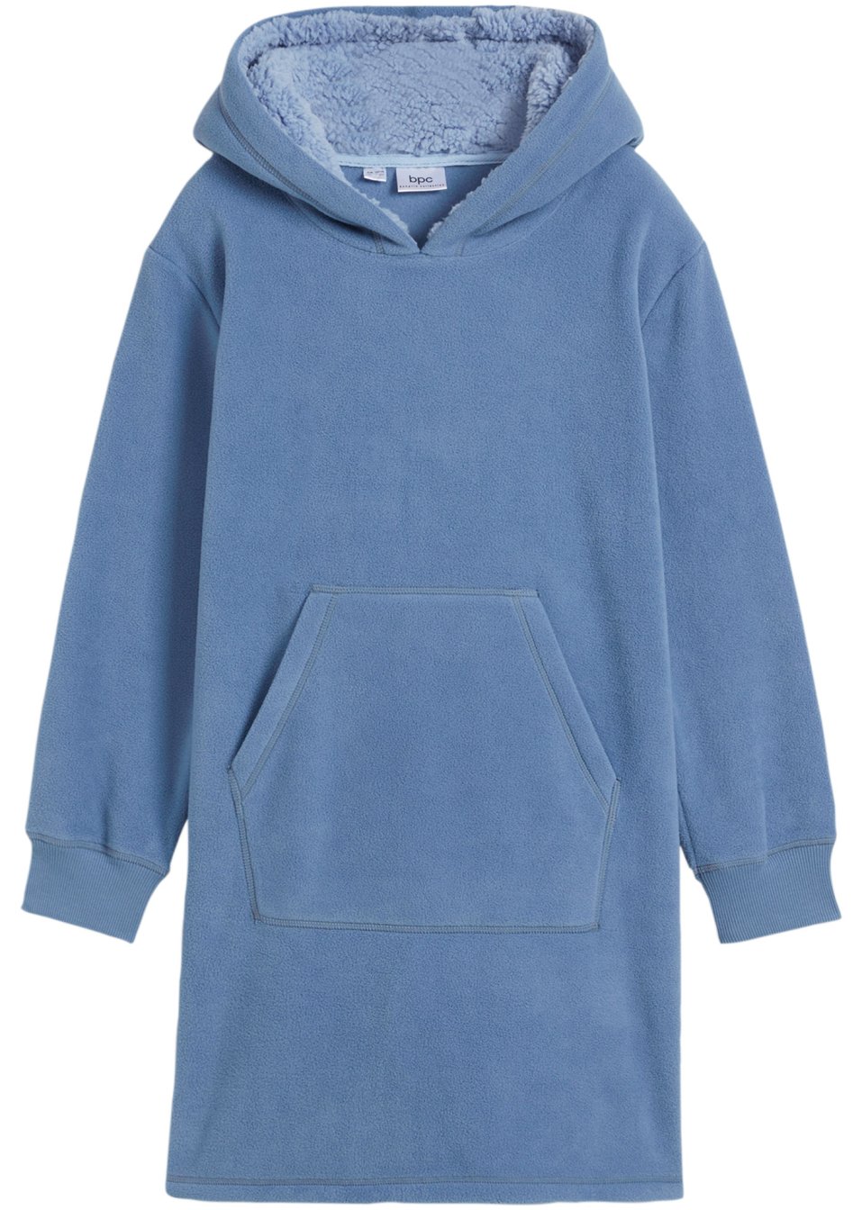 Robe fille en polaire à capuche