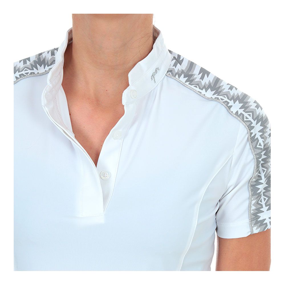 Pénélope ANAIS - Polo de concours Femme blanc