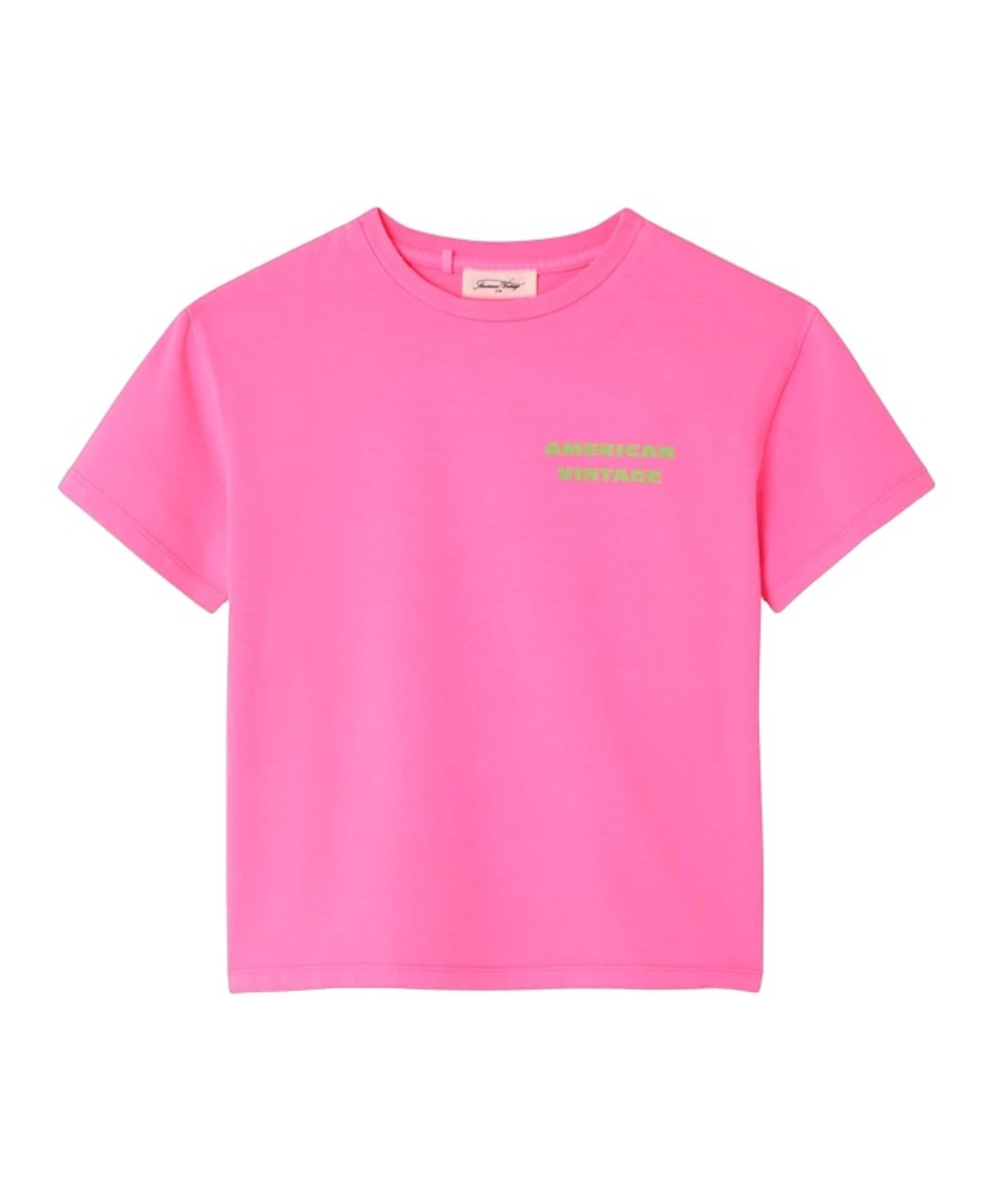 American Vintage Uniseks T-shirt roze
