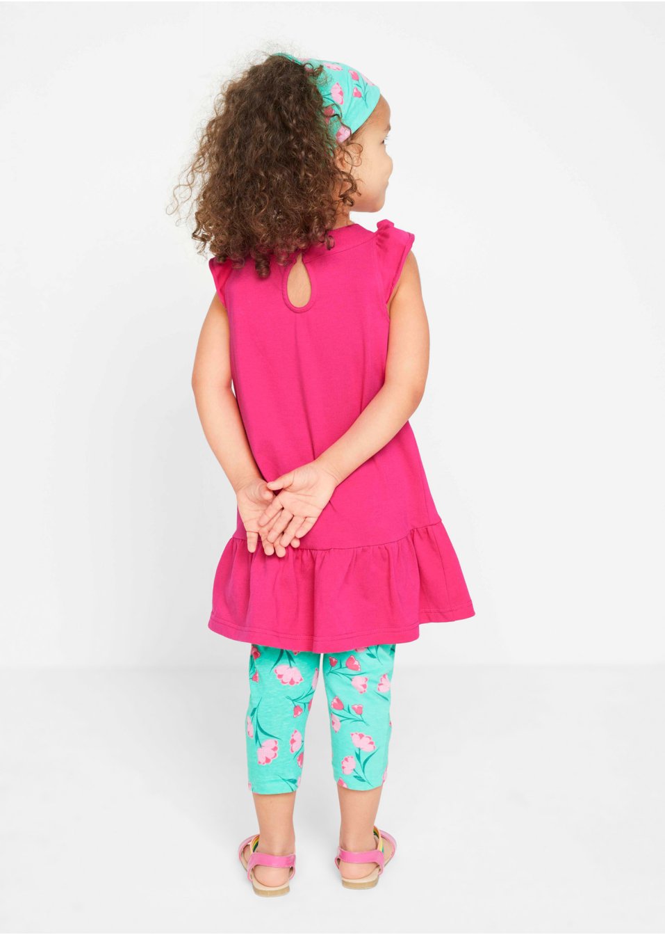 Robe, legging 3/4, bandeau fille (Ens. 3 pces.)