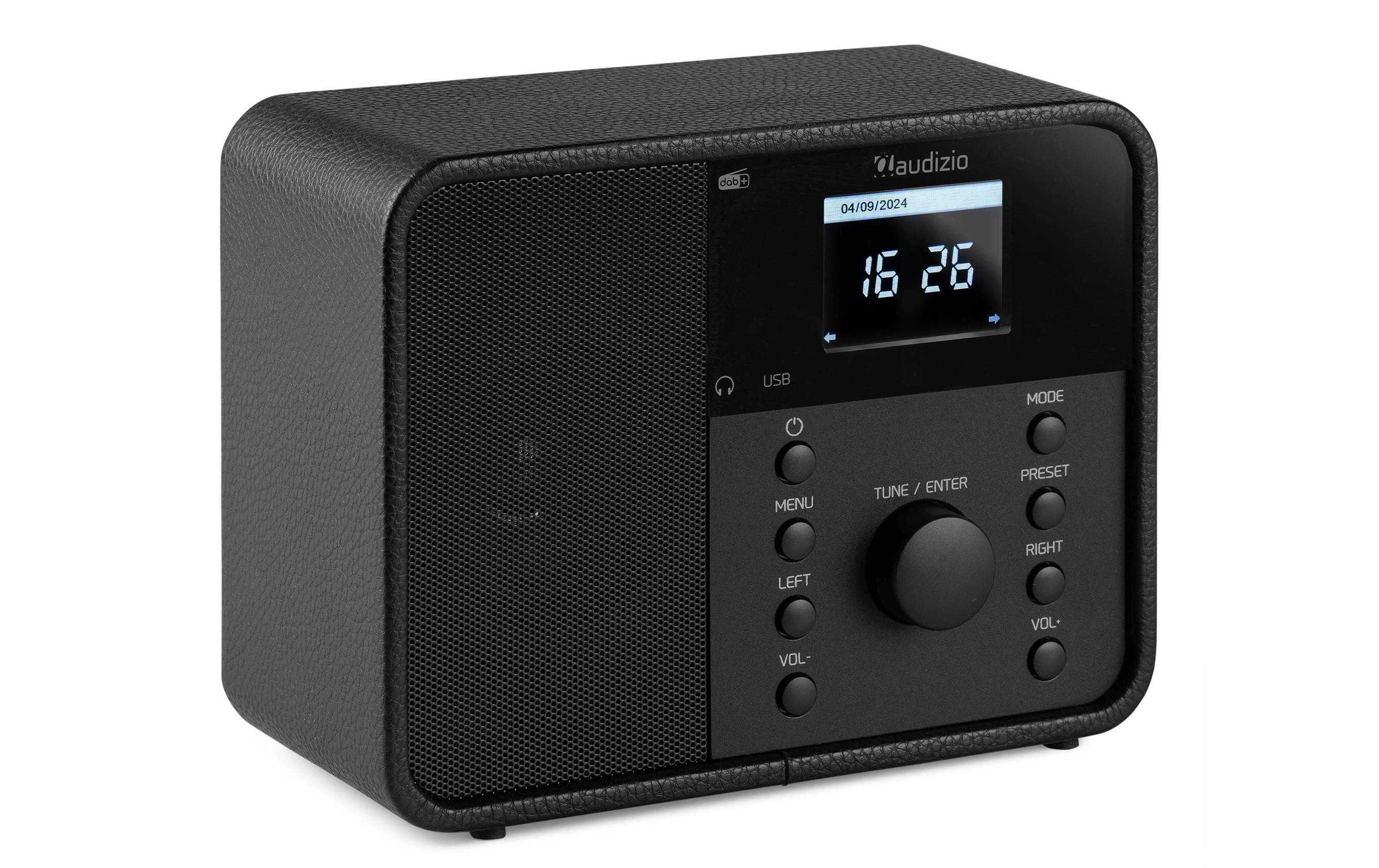 Internet Radio Nardo Schwarz<br>Kompaktes WLAN- und DAB+-Radio