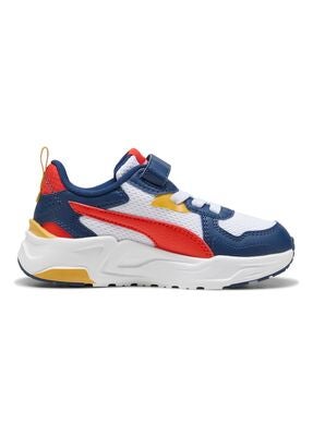 Puma Trinity Lite AC+ PS Sneakers, White/Fierce Red/Persian Blue