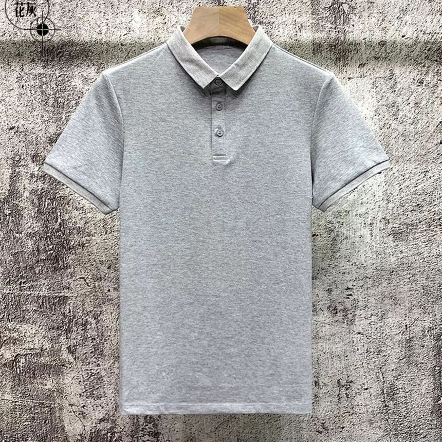 Wewewow - effen poloshirt met korte mouwen
