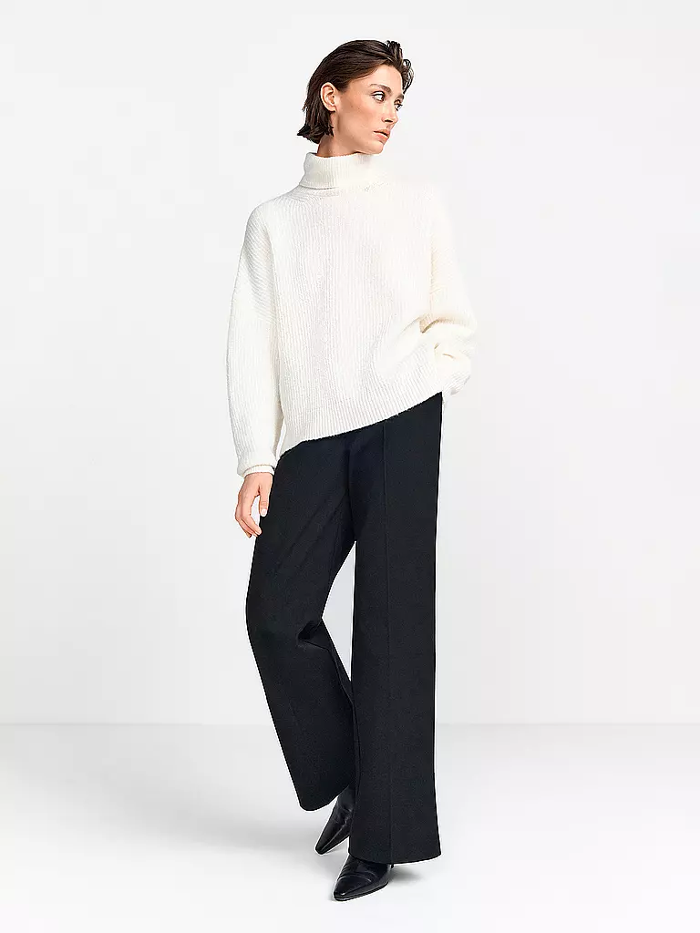 RICH & ROYAL Rollkragenpullover weiss