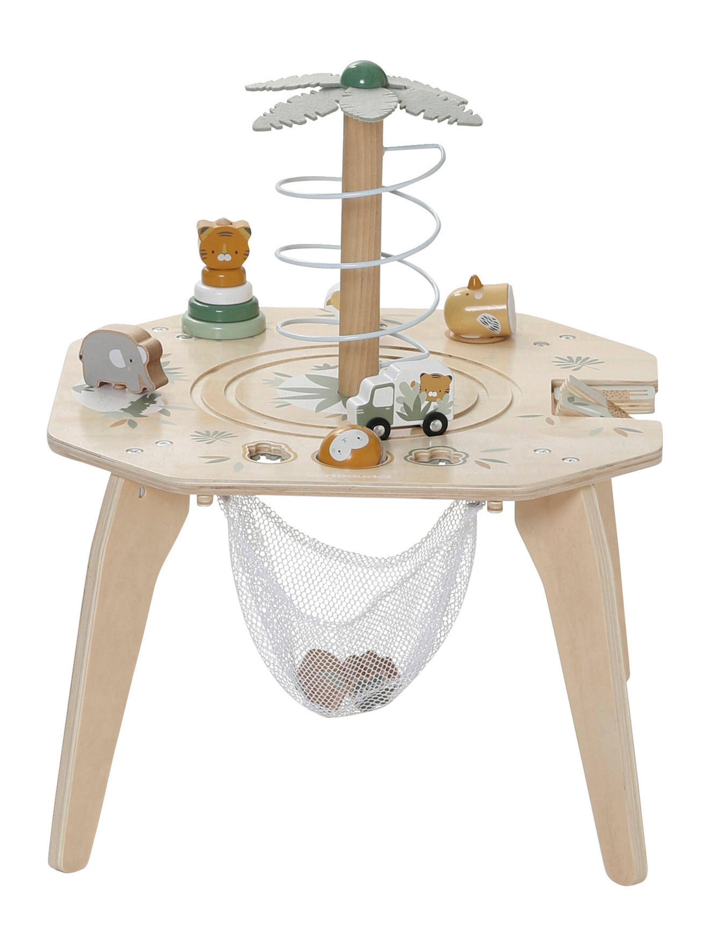 Vertbaudet Kinder Activity-Tisch PANDAFREUNDE, Holz FSC® mehrfarbig
