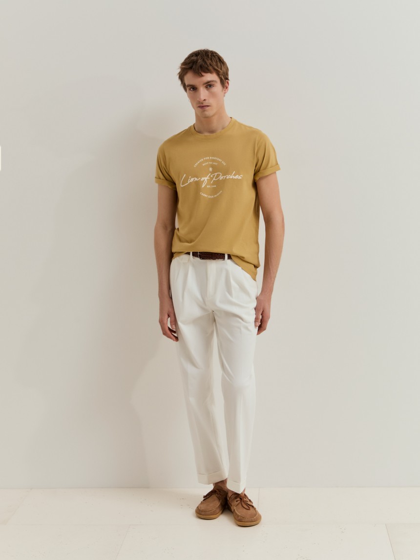 T-shirt em algodão