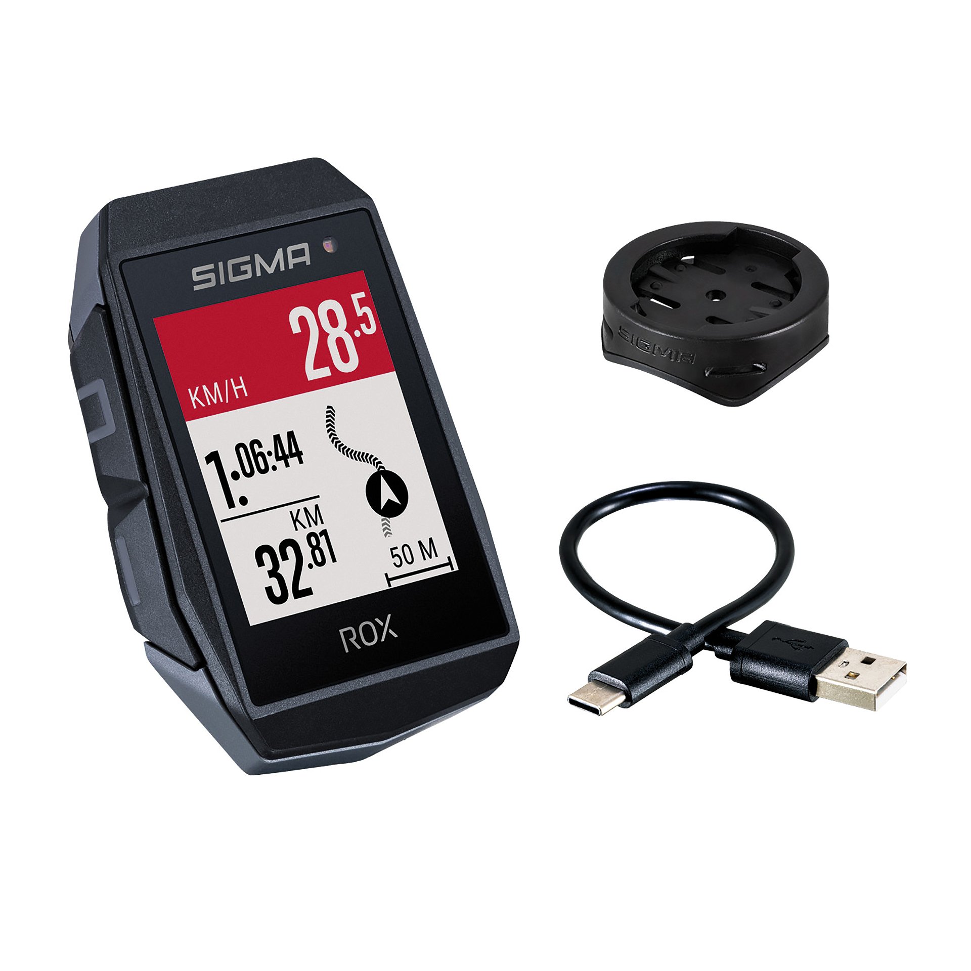 Fahrradcomputer Rox 11.1 Evom schwarz