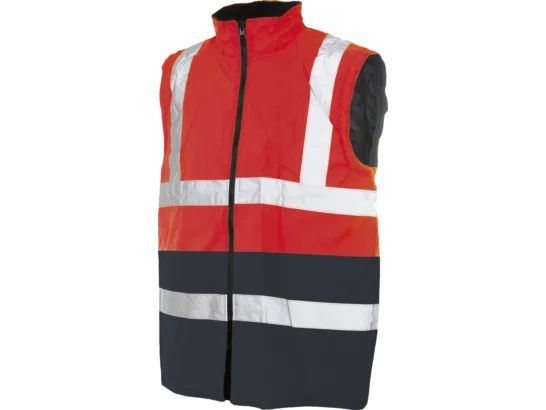 Parka de travail LUMEN 4 en 1 Rouge/Marine