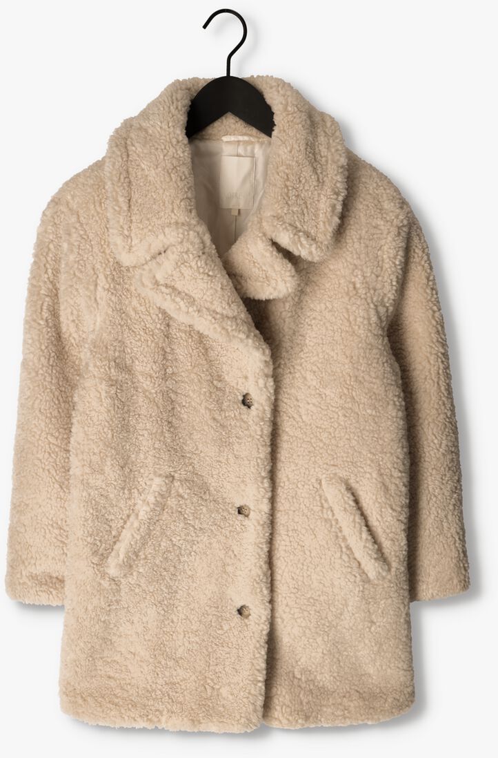 NOTRE-V beige notre-v teddy jas teddy coat short