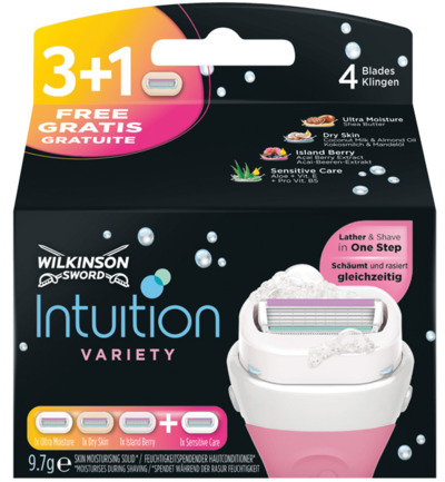 Wilkinson Intuition variety mesjes (4 stuks)