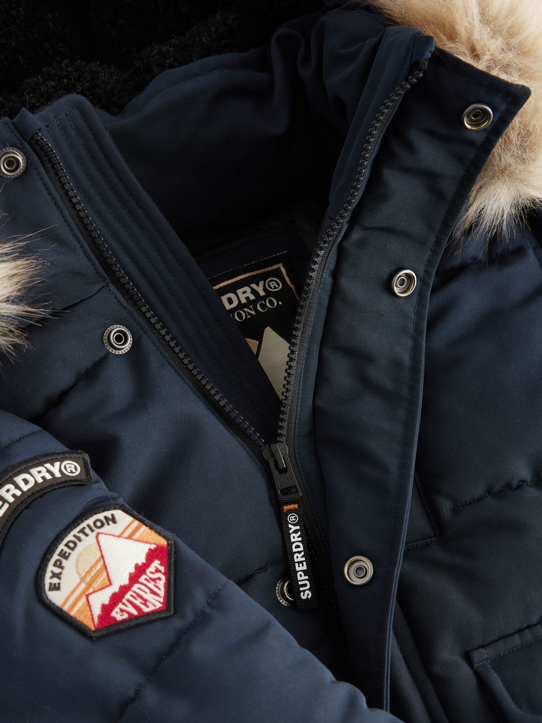 Marineblauw - Superdry Everest bomberjack