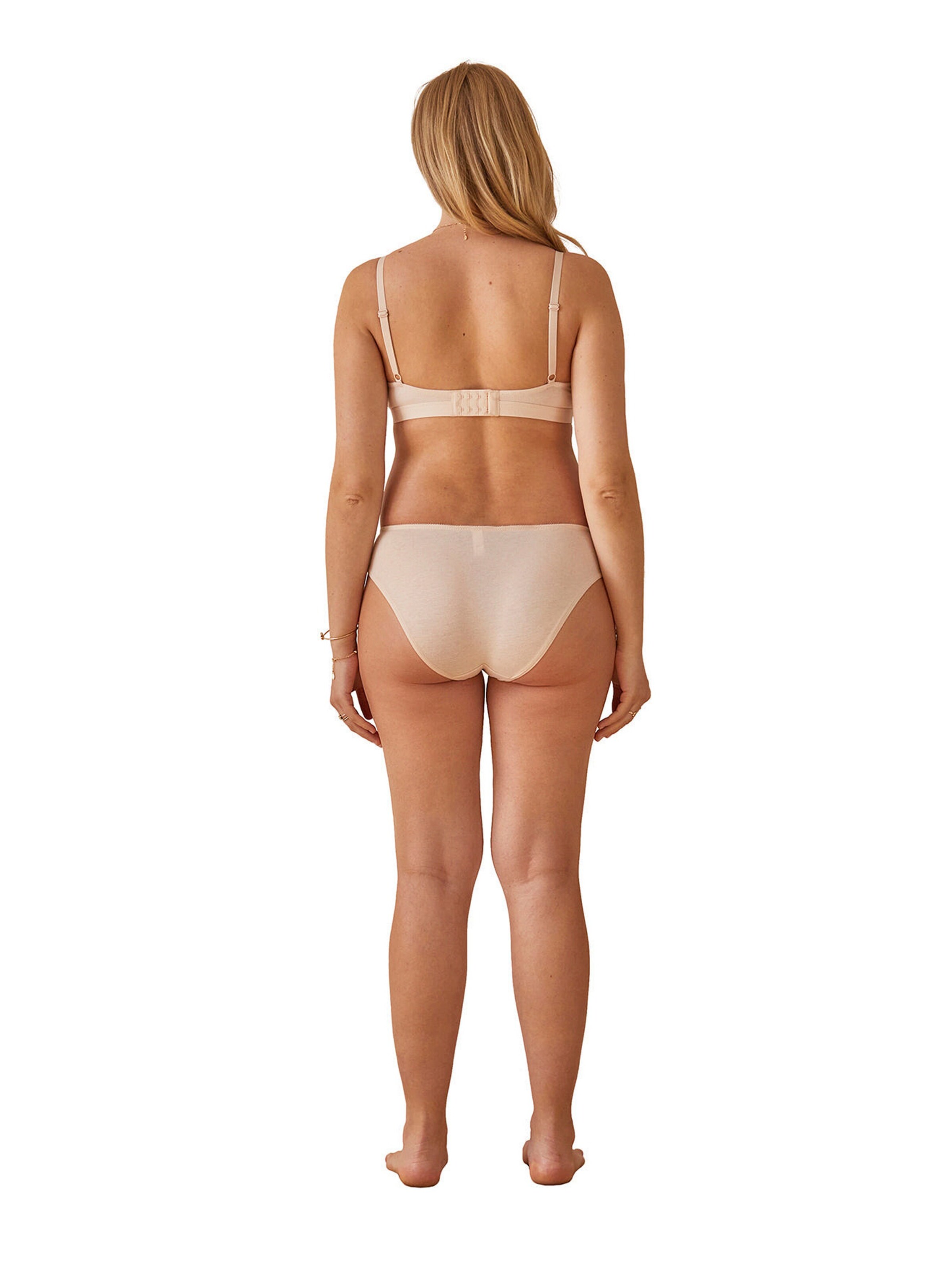 Vertbaudet 3er-Pack Umstands-Slips, Bio-Baumwolle pack beige/rot/schwarz