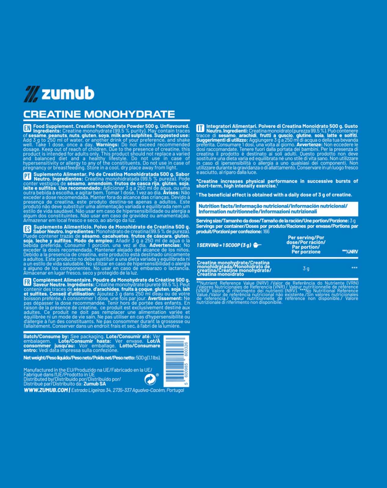 Creatina Zumub 100 g